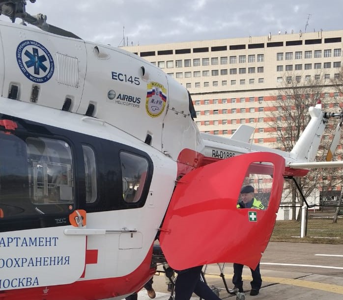 Санитарный вертолёт вылетел в Вороново